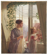 ludvig-august-smith-1853-interjers-ar-māti-un-meitu-at-the-window-art-print-fine-art-reproduction-wall-art-id-ac8fw5t8u
