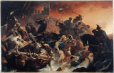 프레데릭-앙리-쇼팽-1834-폼페이의 마지막 날-예술-인쇄-미술-복제-벽 예술