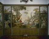francois-boucher-1765-đài phun nước với hai tình yêu-là-nằm-nghệ thuật-in-mỹ thuật-sản xuất-tường-nghệ thuật