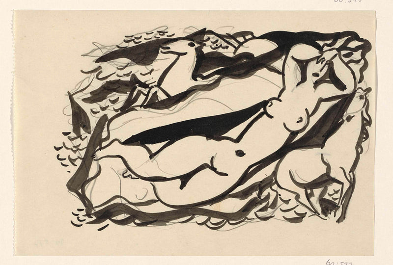 leo-gestel-1891-create-a-vignette-woman-and-two-horse-art-print-fine-art-reproduction-wall-art-id-acbh9qwwb