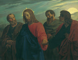 joseph-von-fuhrich-1839-Kristuse lahkumine oma jüngritelt-üleminek-gethsemane-kunst-print-kaunid-kunst-reproduktsioon-seina-art-id-acdrdujle