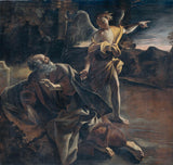 喬瓦尼·蘭弗蘭科-1624-先知以利亞在沙漠中被天使喚醒的藝術印刷品美術複製品牆藝術 id-acekj50ll
