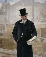 阿尔弗雷德·菲利普·卷1888年-阿道夫·阿隆德·肖像艺术打印艺术精细复制墙艺术