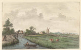 okänt-1661-landskap-med-dike-och-vägkonsttryck-finkonst-reproduktion-väggkonst-id-acf0e3um4