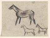 leo-gestel-1891-skissetidsskrift-med-hester-kunsttrykk-fin-kunst-reproduksjon-veggkunst-id-ach84uvld