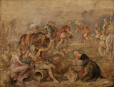 피터 폴 루벤스-1635-헝가리의 페르디난트 왕과 추기경 예술 인쇄-미술-복제-벽 예술-id-aci3ozhem의 만남