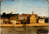 匿名 1820 年煉油廠和德萊塞特花園帕西從左岸看到的 1820 年藝術印刷品美術複製品牆藝術