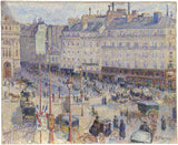camille-Pissarro-1893-the-sted-du-havre-paris-art-print-fine-art-gjengivelse-vegg-art-id-acj1n5ze6