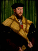 漢斯·米利希《紳士肖像》藝術版畫美術複製品牆藝術 id-ack492h1m