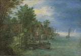 jan-Brueghel-i-1604-view-of-a-landsby-along-a-elv-art-print-fine-art-gjengivelse-vegg-art-id-acknmkdjm
