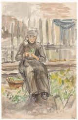jozef-israels-1834-정원에 앉아 있는 소녀-예술-인쇄-미술-복제-벽-예술-id-acl7wjyww