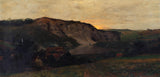 konrad-ludwig-lessing-1900-skalisty-krajobraz-ze-stawem-druk-reprodukcja-dzieł sztuki-sztuka-ścienna-id-acm2eqn0z