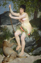 Pierre-Auguste Renoir - 1867-Diana-art-print-fine-art-reprodukčnej-wall-art-id-acmpdxtd2