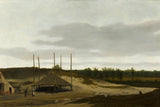 pieter-post-1633-dyne-landskap-med-høstakk-kunst-trykk-fin-kunst-reproduksjon-vegg-kunst-id-acmwpw3ve