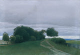 Фердинанд-Brunner-1903-облачно-вечер-арт-печат-фино арт-репродукция стена-арт-ID-acopkn1rx