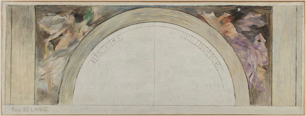 paul-louis-delance-1892-sketch-for-the-lobby-lounge-of-the-hotel-de-ville-in-paris-history-and-philosophy-art-print-fine-art-reproduction-wall-art