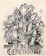 leo-gestel-1935与鸟的树，为社区艺术设计艺术印刷精美的艺术复制品墙艺术id-acr46uqwq