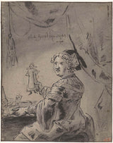 leonaert-bramer-1606-žena-držiaca-bábiku-umelecká-tlač-výtvarná-umelecká-reprodukcia-nástenného-art-id-acs43z2zf