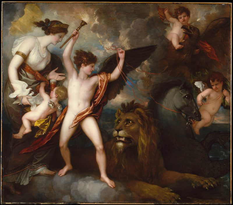 benjamin-west-1809-omnia-vincit-amor-or-the-power-of-love-in-the-three-elements-art-print-fine-art-reproduction-wall-art-id-acspailuf