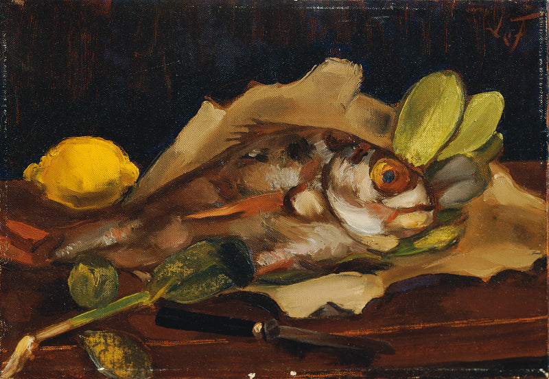 henri-victor-gabriel-le-fauconnier-1921-fish-still-life-with-lemon-art-print-fine-art-reproduction-wall-art-id-acuxp4rs9