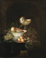 Nikolaja van-Geldera klusā daba ar augļiem un nautiusa kausu mākslas druka-fine-art-reproduction-wall-art-id-acvpa72ox