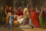 卡爾-拉爾-1835-克里姆希爾德在齊格弗里德屍體上解釋哈根是他的兇手並發誓復仇藝術印刷精美藝術複製品牆藝術 ID ACW7UB48i