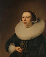 pieter-dubordieu-1638-portræt-af-en-kvinde-kunsttryk-fin-kunst-reproduktion-vægkunst-id-acwm8z2su