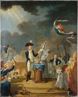 l-大卫-1791-拉斐特在联邦节上的誓言-14 年 1790 月 XNUMX 日-艺术印刷品美术复制品墙艺术