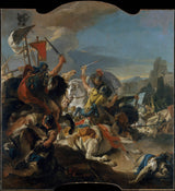 乔凡尼·巴蒂斯塔·蒂波洛1725年，cellcellae艺术的战斗打印了精美的艺术复制品-墙壁-艺术-id-acy8bsb3o
