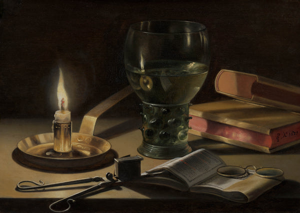 pieter-claesz-1627-still-life-with-lighted-candle-art-print-fine-art-reproduction-wall-art-id-acyikk1w0