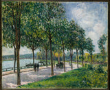 Alfred-Sisley-1878-Allee-av-kastanje trær-art-print-kunst--gjengivelse-vegg-art-id-acyyxhcu2