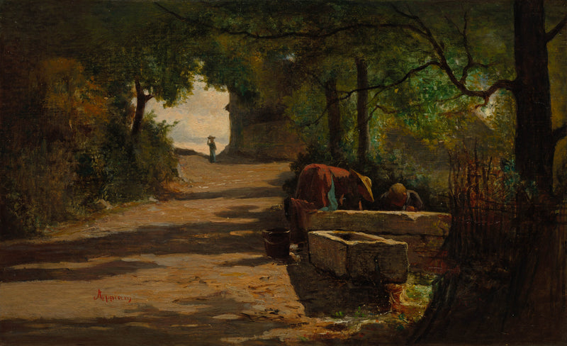 adolphe-appian-1860-well-at-the-side-of-a-road-art-print-fine-art-reproduction-wall-art-id-acz7baxy6