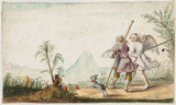 gesina-ter-borch-1655-tobias-in-angel-umetniški-tisk-likovna-reprodukcija-stenska-umetnost-id-aczncbv85