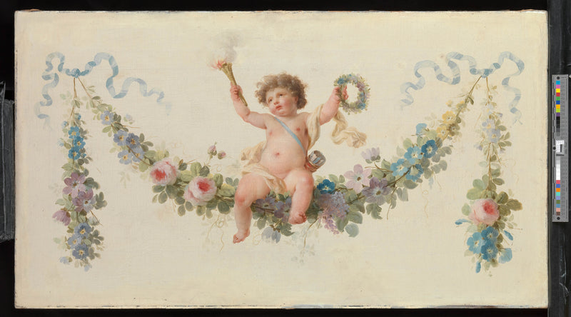unknown-1770-cupid-seated-on-a-garland-art-print-fine-art-reproduction-wall-art-id-aczo56333