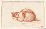 讓-伯納德-1812-躺著的貓-左藝術印刷-精美藝術複製-牆藝術-id-ad0zai14y