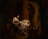 約瑟夫·賴特·德比-1784-佩內洛普-解開她的網絡藝術印刷精美藝術複製品牆藝術 id-ad14n6i51