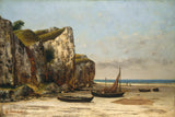 gustave-courbet-1875-stranden-i-normandiet-kunsttryk-fin-kunst-reproduktion-vægkunst-id-ad5afhzjh