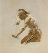 karl-ferdinand-wimar-1861-estudo-para-indiano-caça-inbúfalo-por-índios-impressão de arte-reprodução de belas-artes-parede-art-id-ad5kycq9m
