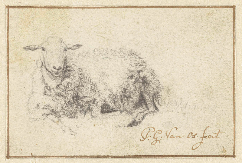 pieter-gerardus-van-os-1786-lying-sheep-from-the-front-art-print-fine-art-reproduction-wall-art-id-ad5y4as28