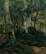 wilhelm-trubner-1876-buchenwald-avec-les-amoureux-art-print-fine-art-reproduction-wall-art-id-ad78a0ejo