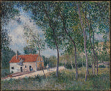 Alfred-Sisley-1883-the-road-z-Moret-to-Saint-Mammès-art-print-fine-art-reprodukčnej-wall-art-id-ad7a2ybpg