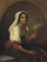 uno-troili-1847-una-donna-italiana-che-fila-il-lino-stampa-d'arte-riproduzione-d'arte-wall-art-id-ad8j059pj