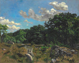 frederic-Bazille-1865-krajina-at-Chailly-art-print-fine-art-reprodukčnej-wall-art-id-ad8md9k9q