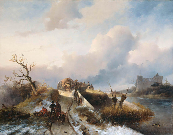 charles-rochussen-1845-return-from-the-hunt-art-print-fine-art-reproduction-wall-art-id-ad9ddsm7v