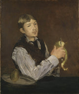 edouard-manet-young-boy-peeling a pear art-print-fine-art-reproduction-wall-art-id-adbefny22