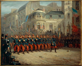 emmanuel-auguste-masse-1855-diễu hành trên đại lộ-người Ý-quân đội-quân đội-trong-tội ác-29-tháng 1855-XNUMX-nghệ thuật-in-mỹ-nghệ-tái tạo-tường-nghệ thuật