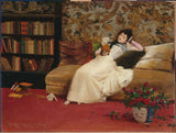 georges-croegaert-1890-reading-art-print-incə-art-reproduksiya-divar-art