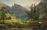 jasper-francis-cropsey-1859-pioneiros-casa-águia-penhasco-branco-montanhas-arte-impressão-belas-artes-reprodução-parede-arte-id-adcyhmkpe