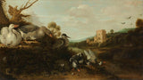 gijsbert-gillisz-de-hondecoeter-1652-水鳥藝術印刷精美藝術複製品牆藝術 id-addx7z7kr