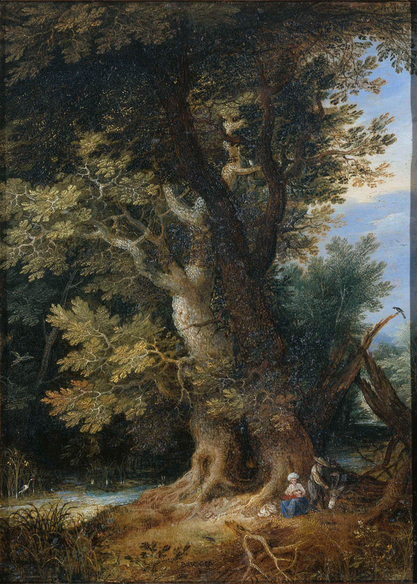 unknown-1600-rest-on-the-flight-into-egypt-art-print-fine-art-reproduction-wall-art-id-adeoa2w82